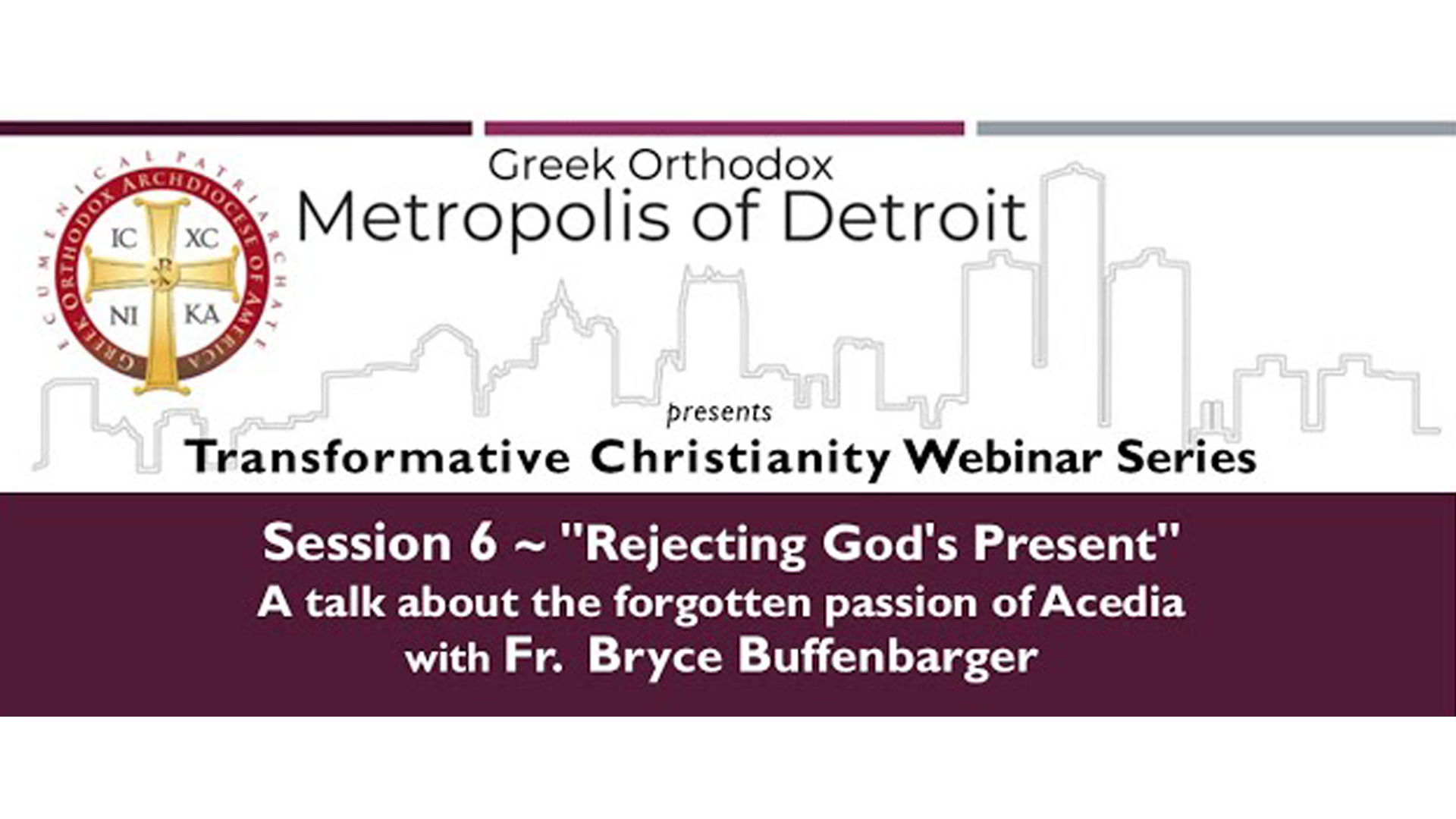 A Talk About the Forgotten Passion of Acedia